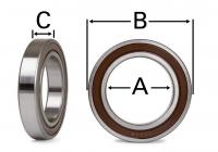 YA0124     Front Axle Bearing---Replaces 24101-062114